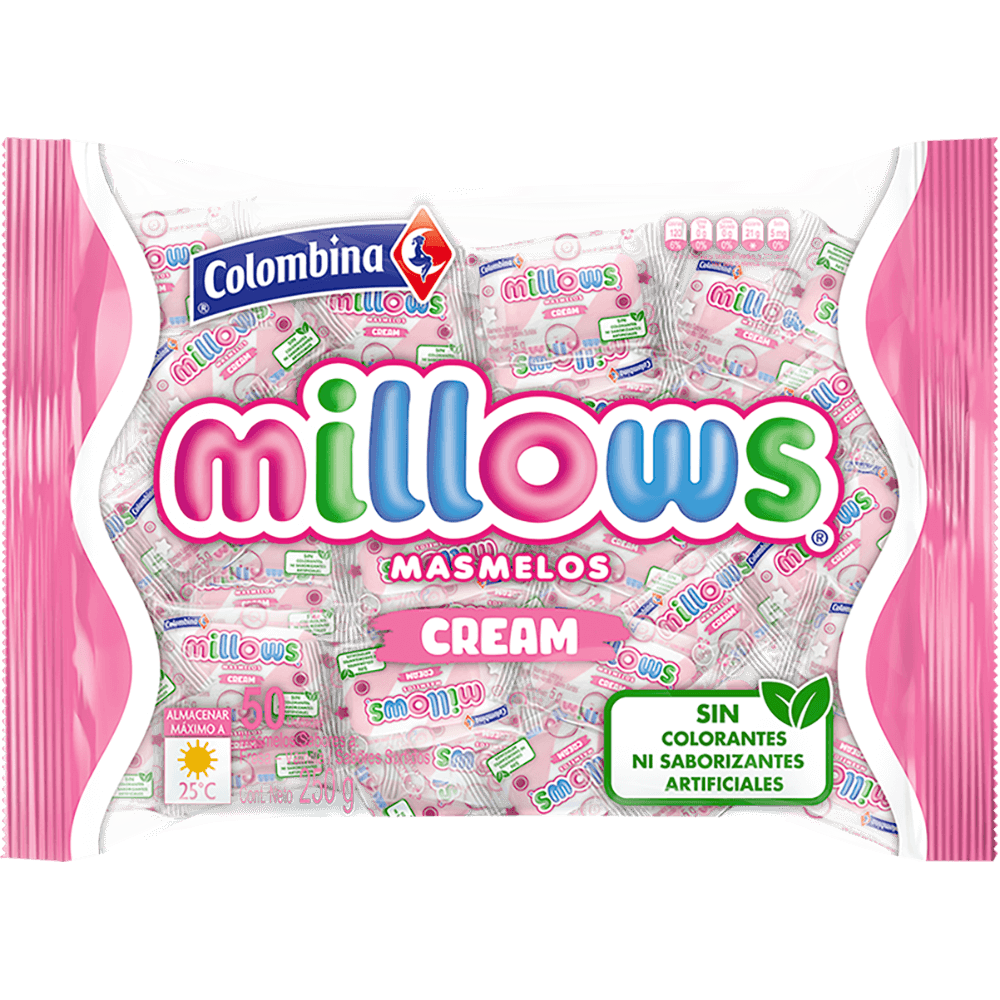 Millows Individual Cream 50 uds.