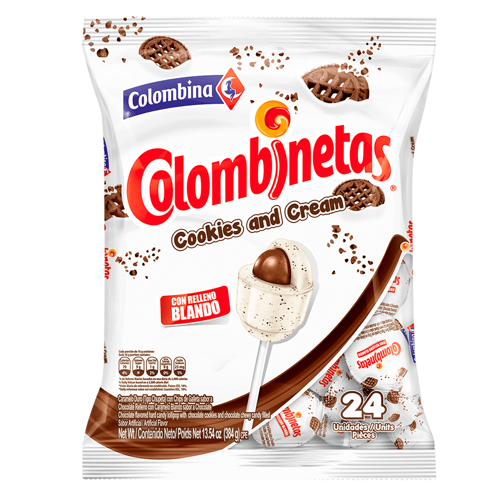 Colombinetas Cookies & Cream 384 g