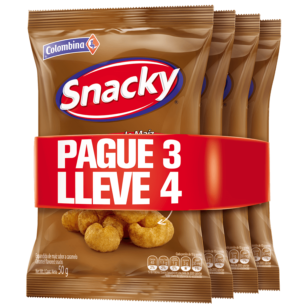 Snacky Caramelo Pague 3 Lleve 4